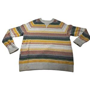 Mossimo Striped Sweater Multicolor Size XXL